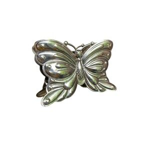Vintage Goldinger Silver Plated Butterfly Napkin Holder # 6696‎ MCM